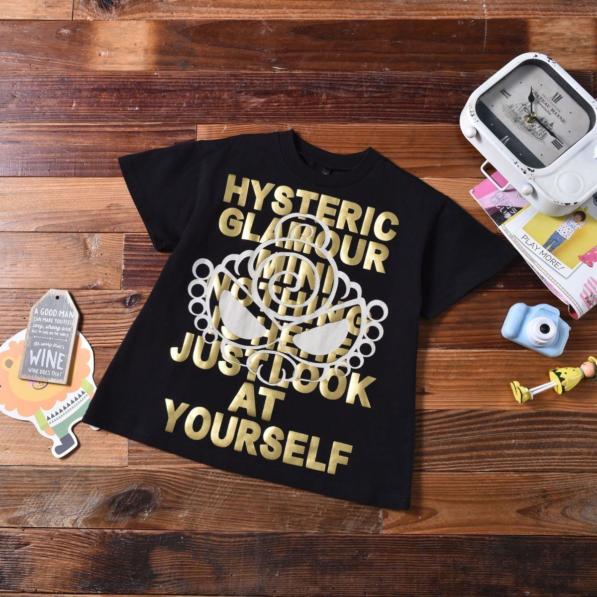 Hysteriamini ビッグTシャツ (90cm-140cm/M) 050803