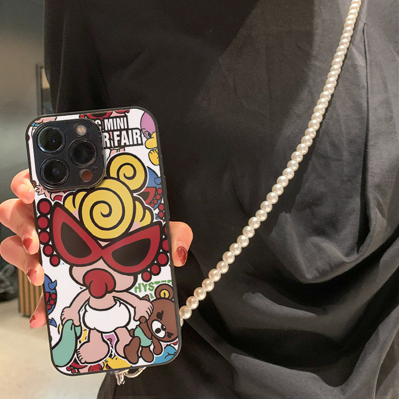 Hysteriamini パールストラップ付きiPhoneケース 807-1-15