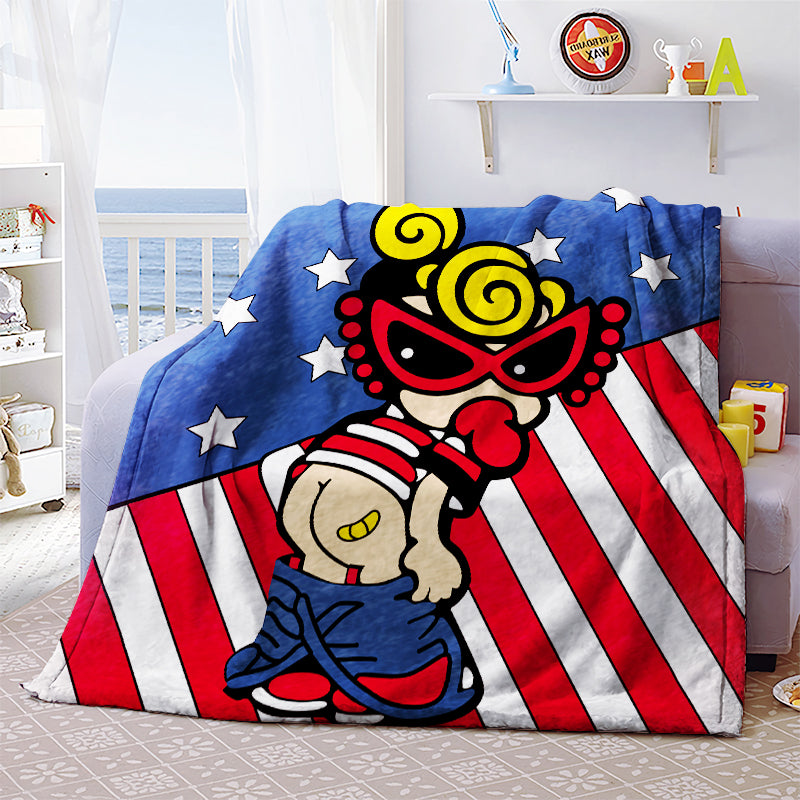 Hysteriamini 毛布 ブランケット スワンネル3wayひざ掛け 112009-1