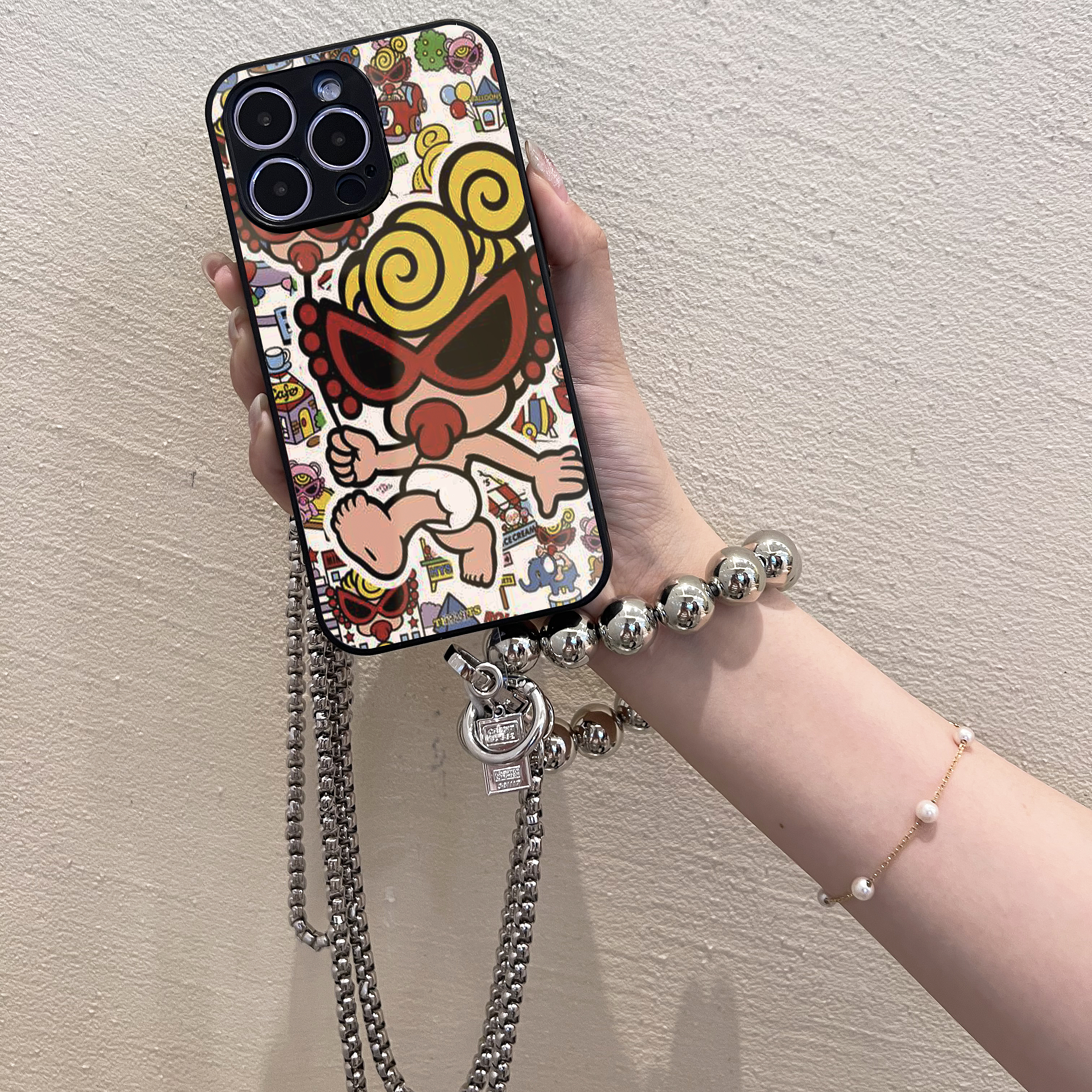 Hysteriamini チェーンショルダー付きiPhoneケース 826-1-15