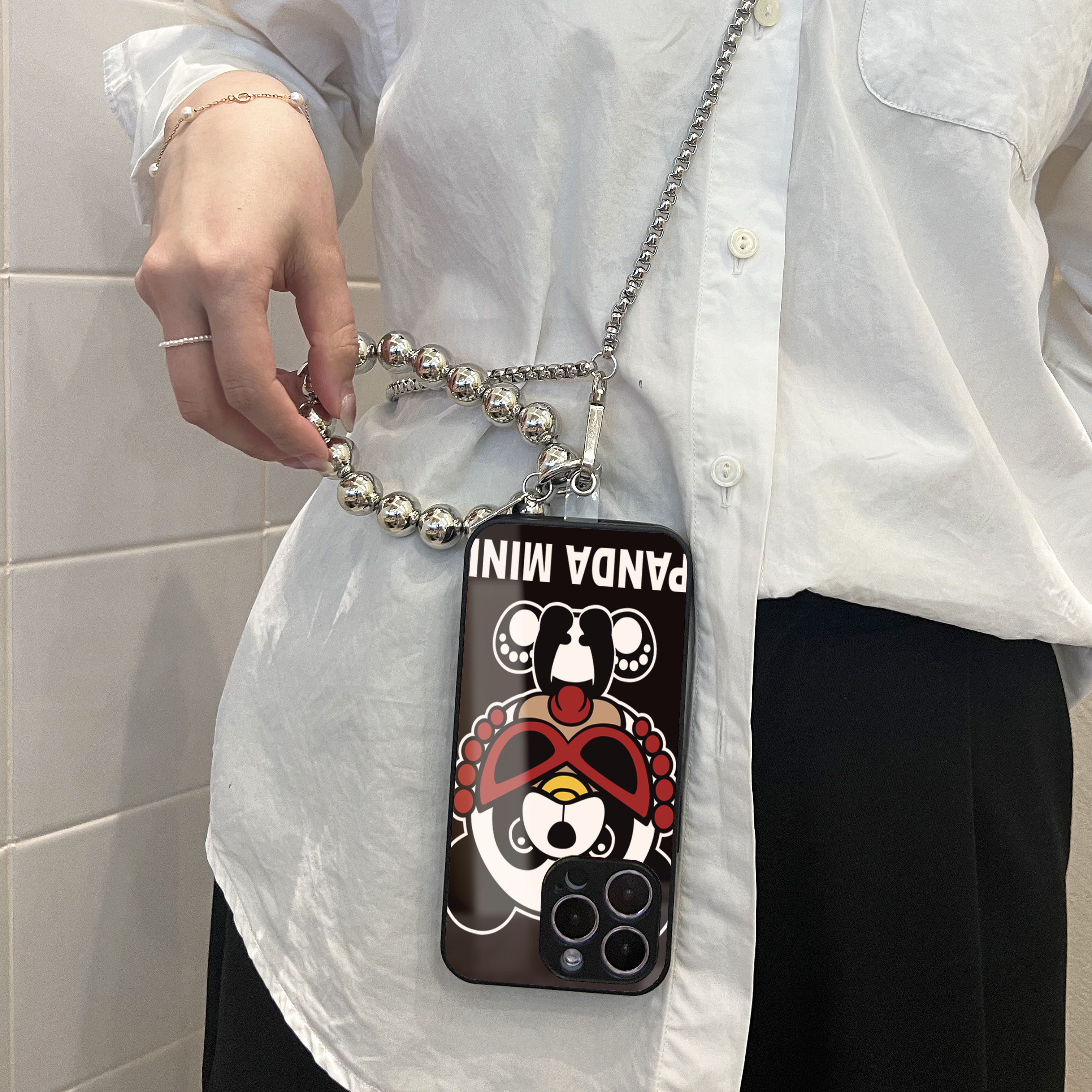 Hysteriamini チェーンショルダー付きiPhoneケース 826-1-7