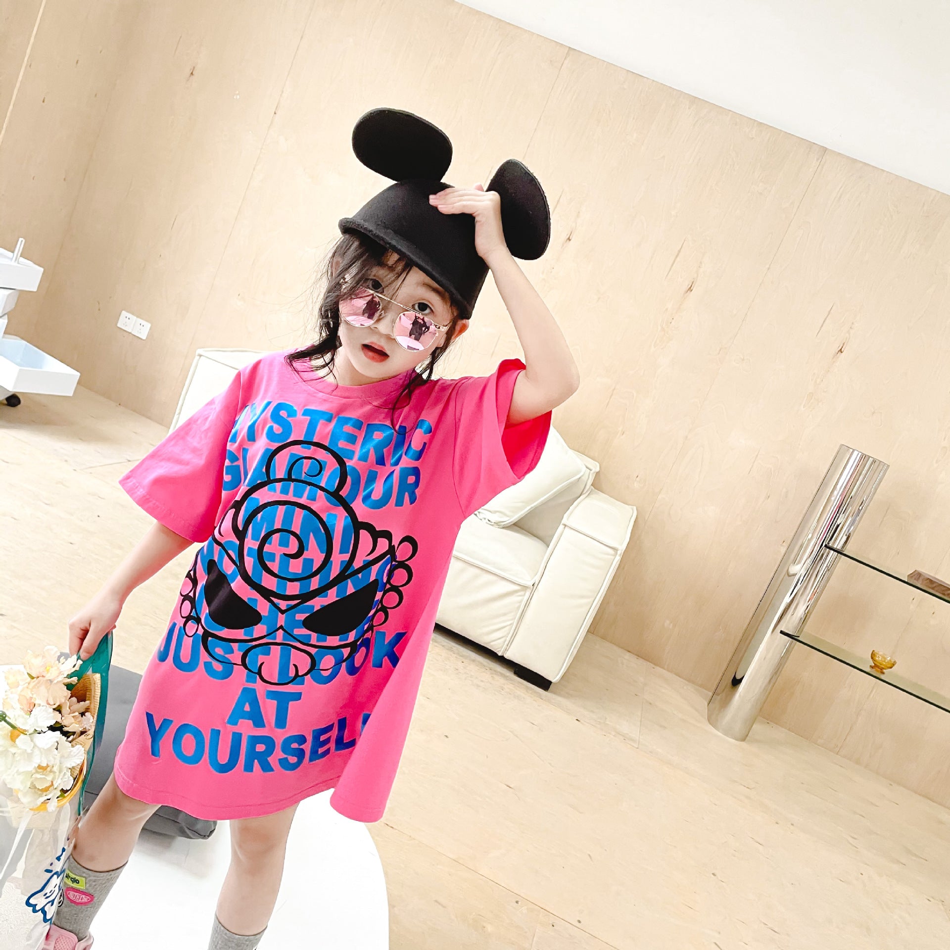 Hysteriamini ビッグTシャツ (90cm-140cm/M) 050803