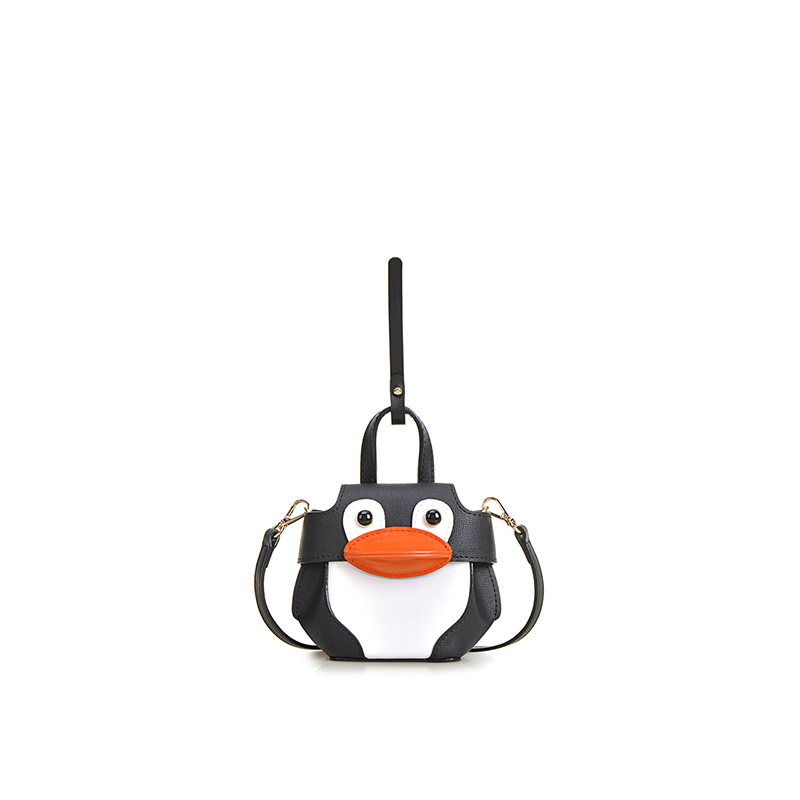 Penguin PVC with Leather Mini Shoulder Bag