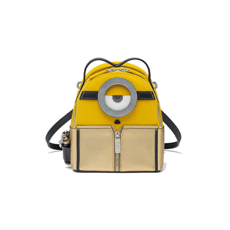 Minions Leather Yellow Backpack	
