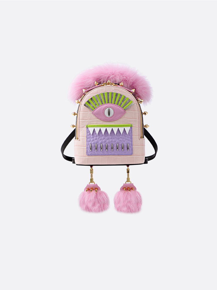 FION  Monster Backpack Pink