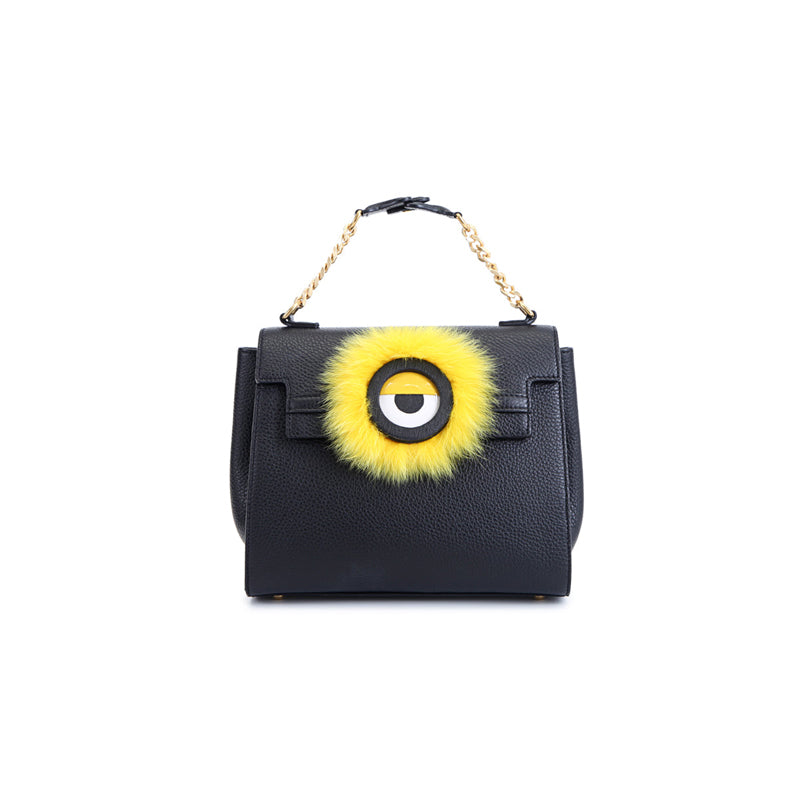 Minions Mono Eye Leather Briefcase, Shoulder Bag, Crossbody Bag on Gol