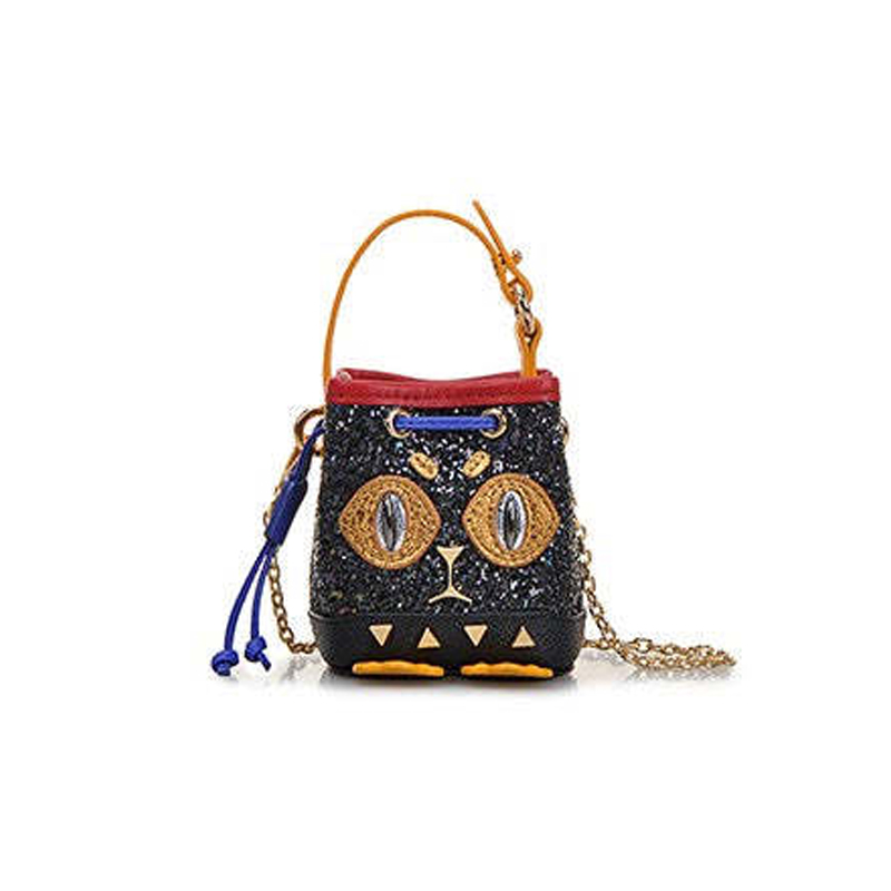 Little Monster Cat-Eyes Sequin Chain Bag& Handbag