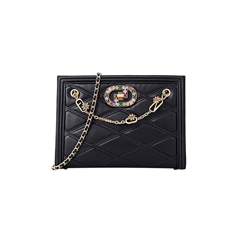 Multi-color Sequins Quilted Tote Bag