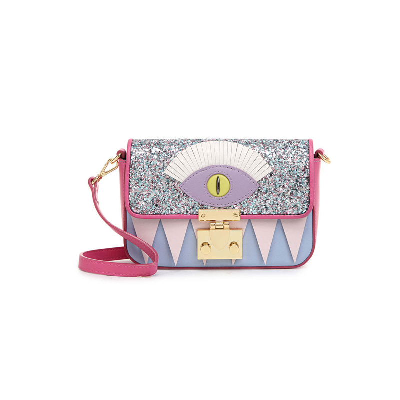 Little Monster Jacquard with Leather Crossbody & Shoulder Handbag