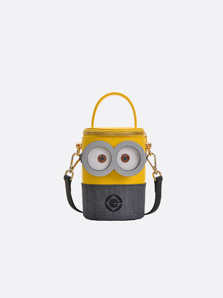 Minions Denim with Leather Bucket Bag | Kevin