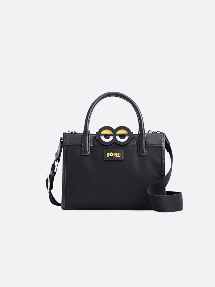 Minions Top Handle Nylon Shoulder Bag with Minions Card Holder