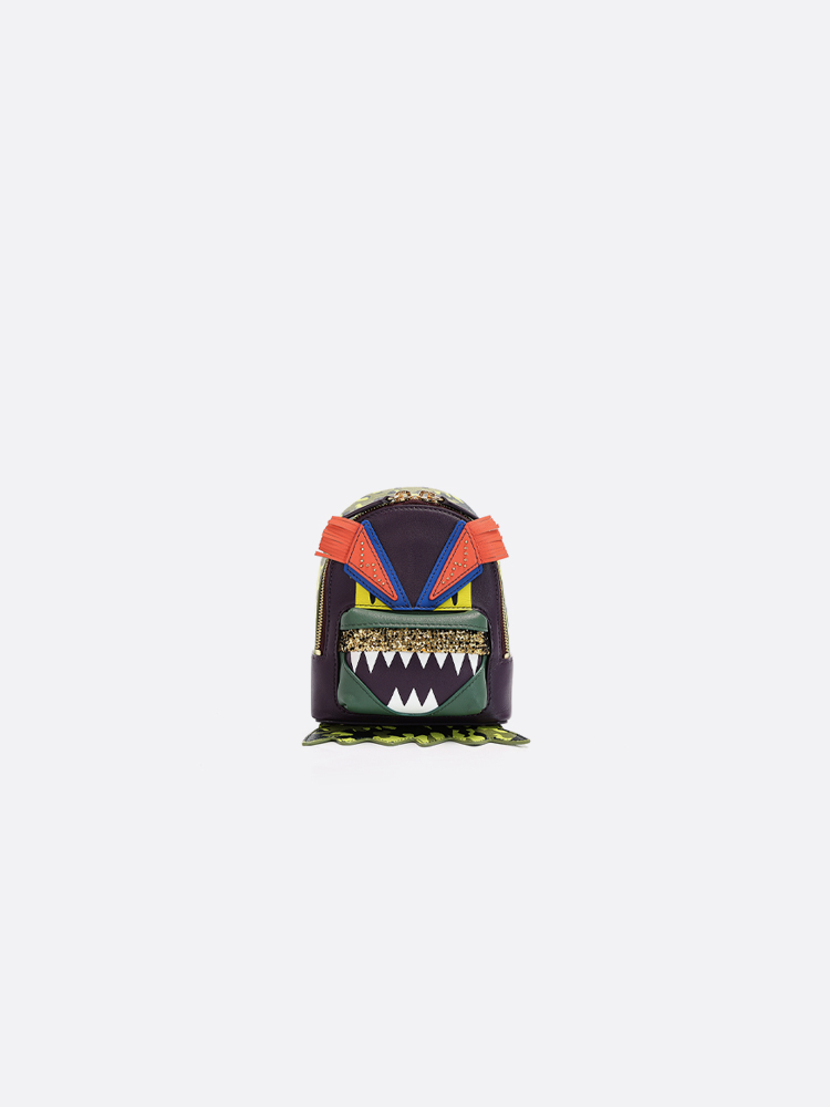 Little Monster Backpack | Purple & Green
