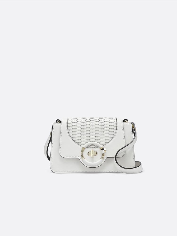 Ladybird White Women Baguette Bag