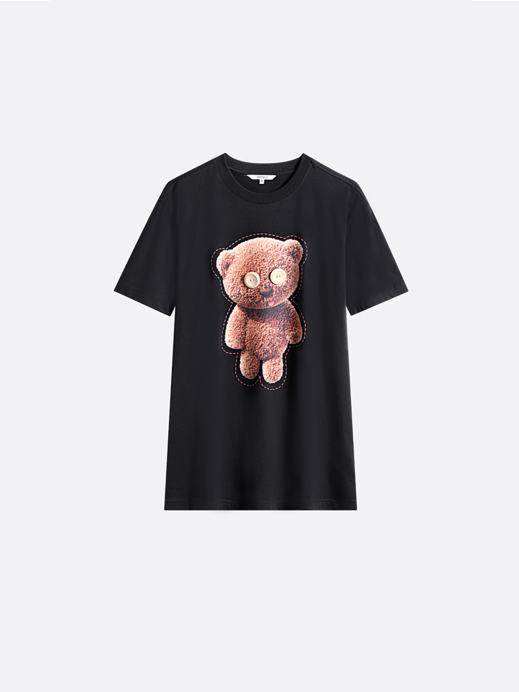 Minions Tim Bear Print T-Shirt