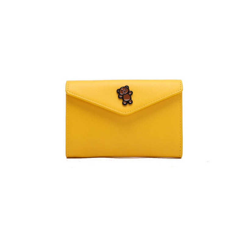 Minions Bob's Teddy Bear Leather Envelope Wallet (Yellow)