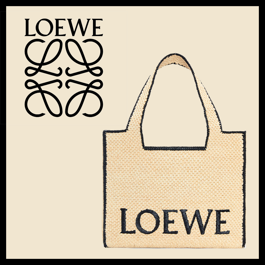 【LOEWE】夏の新作★LOEWE★ロエベフォント トート ラージ（ラフィア）