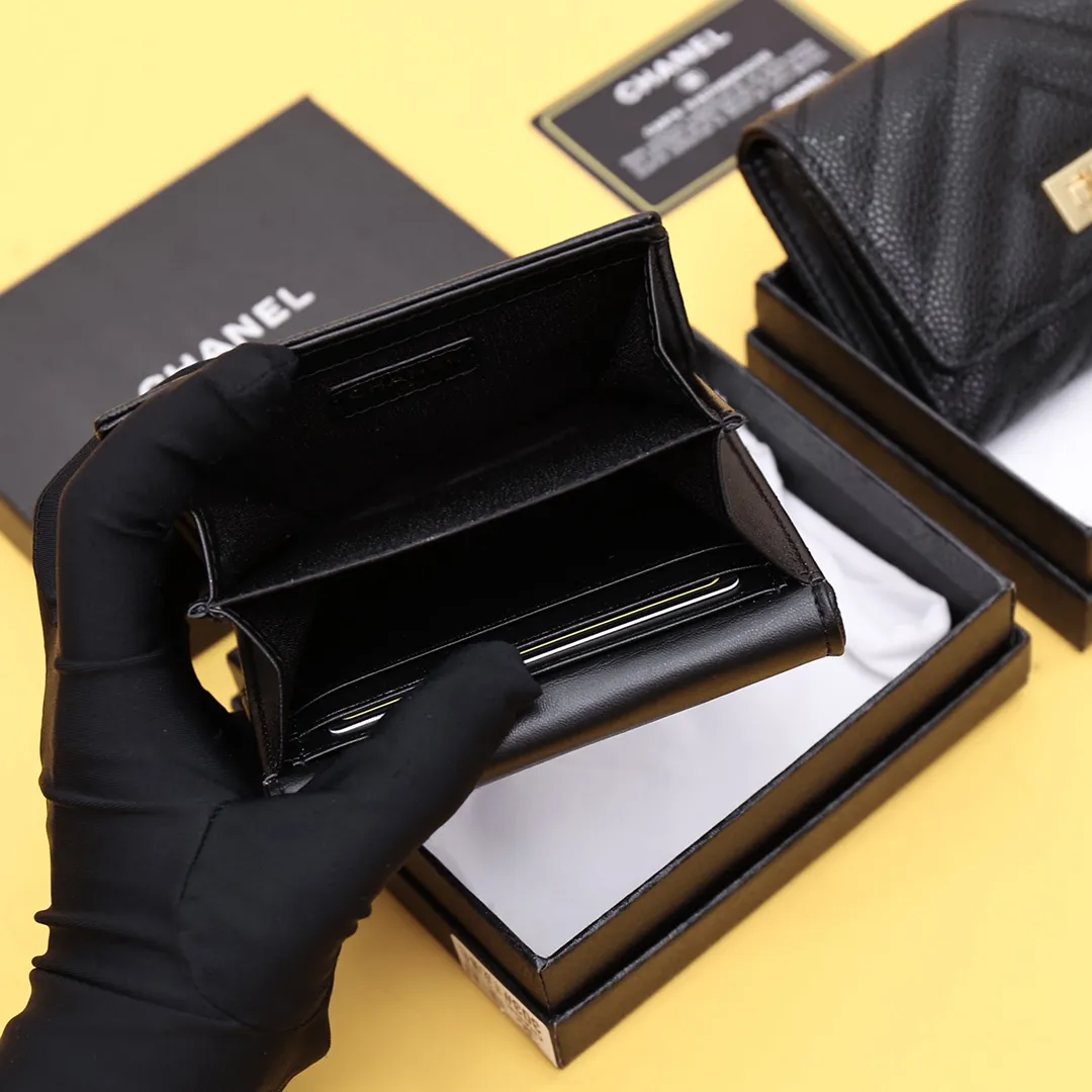 【-chanel】クラシック小さなフラップ財布【財布】