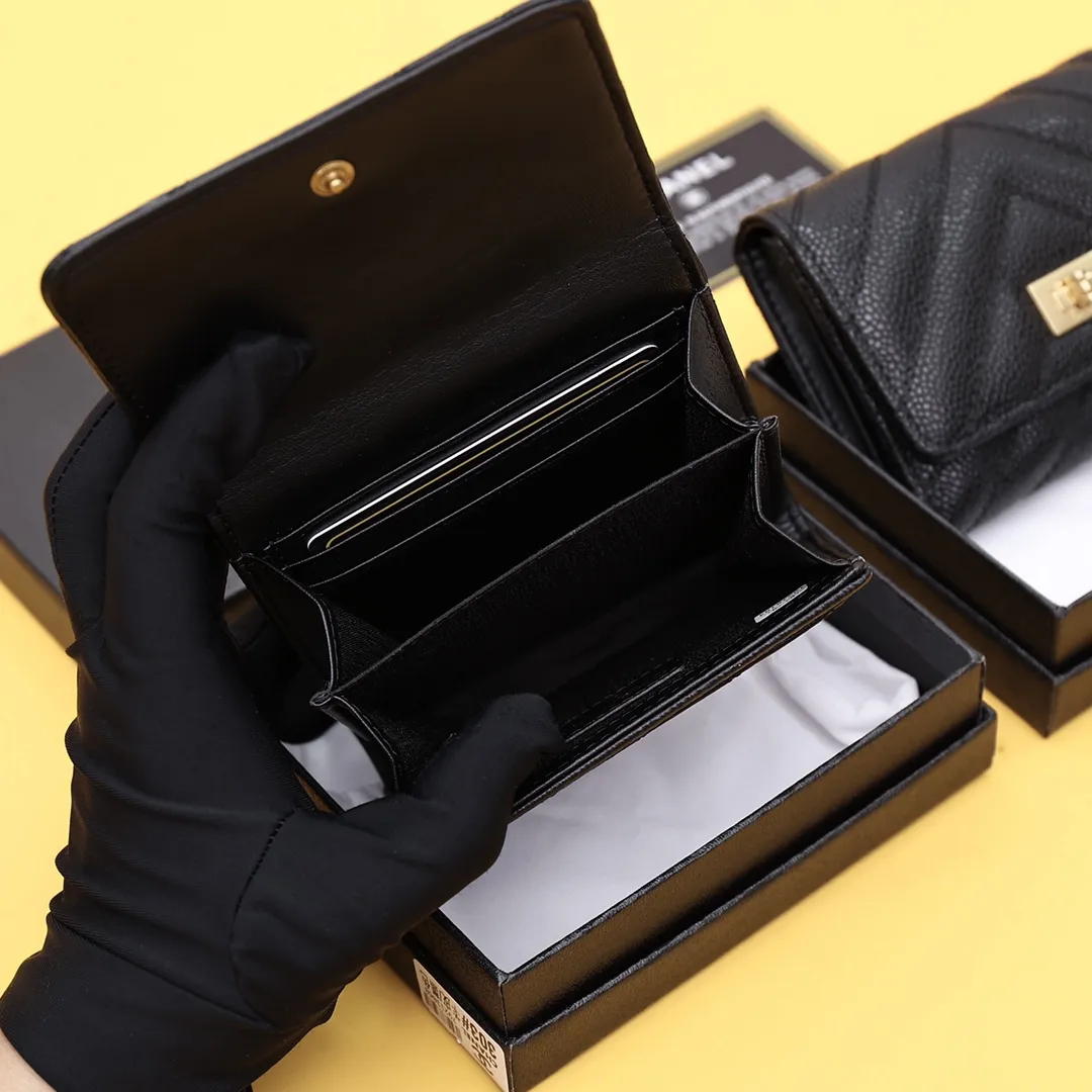 【-chanel】クラシック小さなフラップ財布【財布】