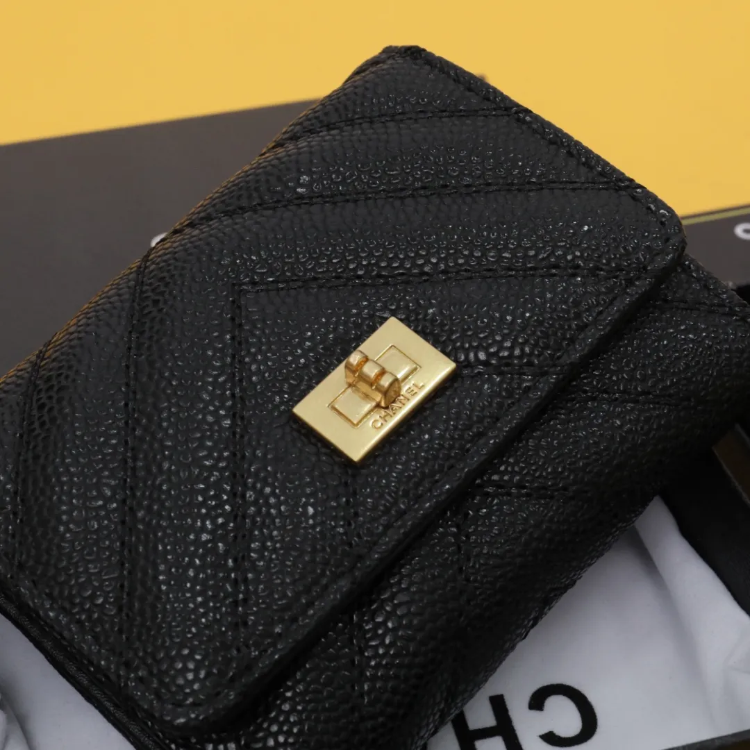 【-chanel】クラシック小さなフラップ財布【財布】