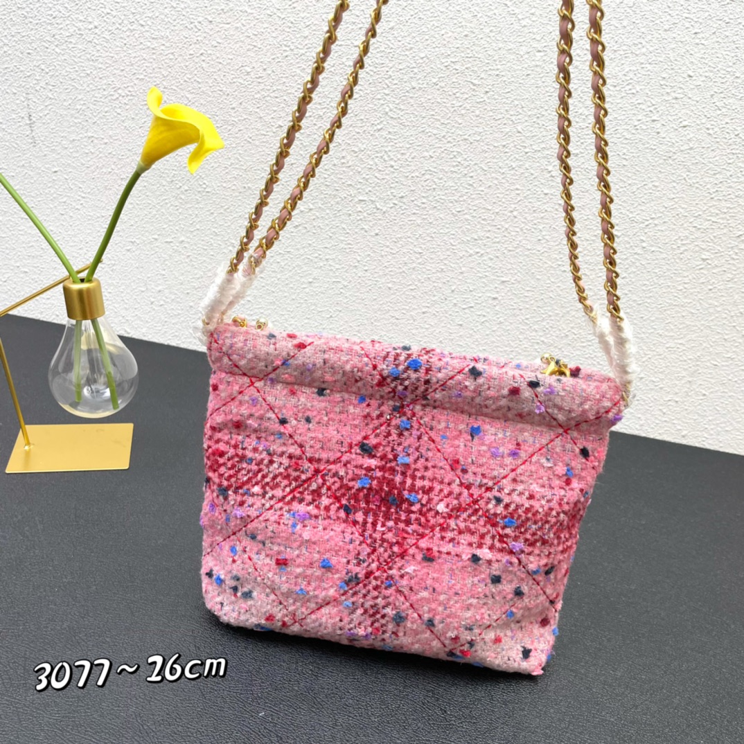 シャネルディアレザーメッセンジャーバッグ8002