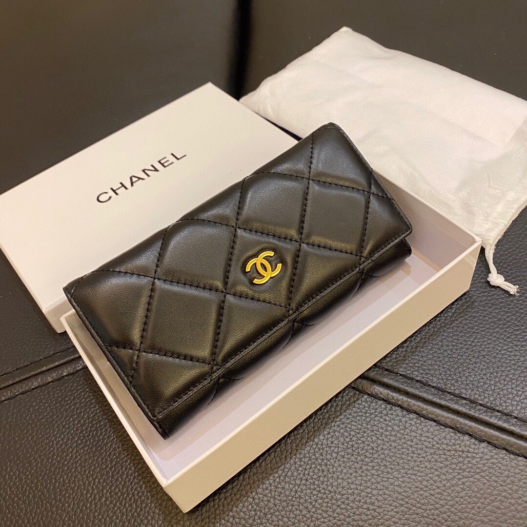【CHANEL】【長財布】ロングフラップウォレット