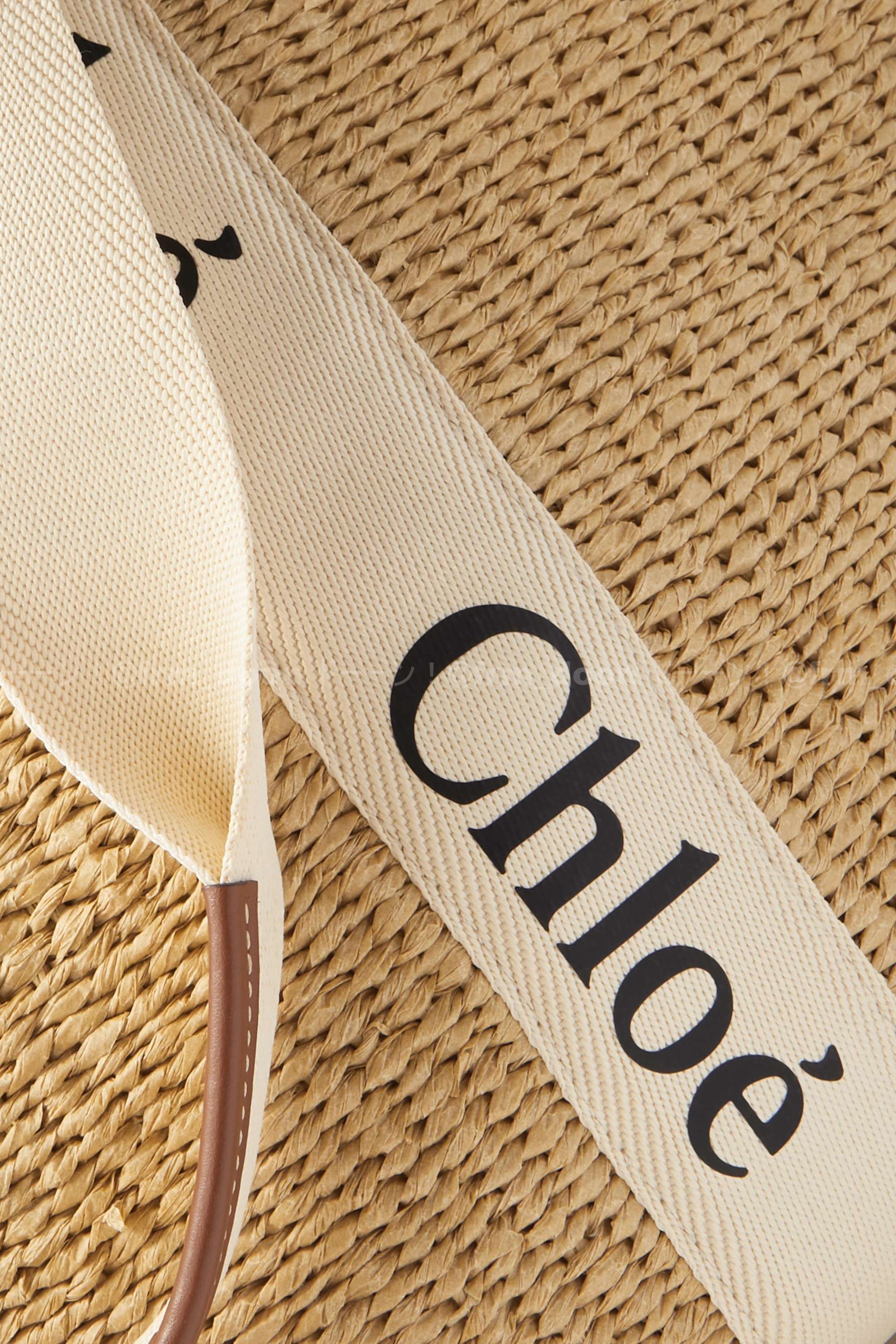 【Chloe】“Woody”リボン付き“Woody”ラージカゴバッグ