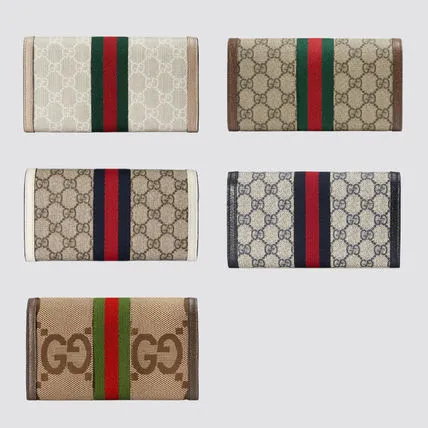 【-gucci】国内即発-gucci-オフィディア-ggモチーフ長財布-コンチネンタル