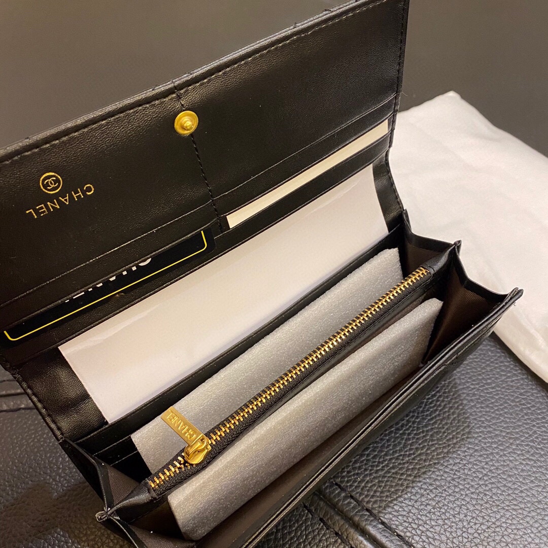 【CHANEL】【長財布】ロングフラップウォレット