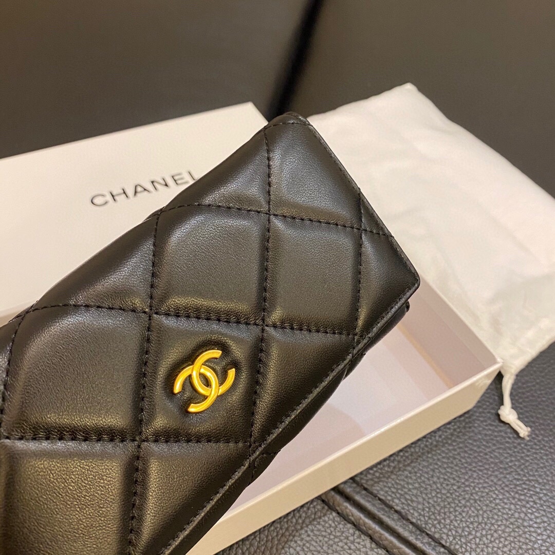 【CHANEL】【長財布】ロングフラップウォレット