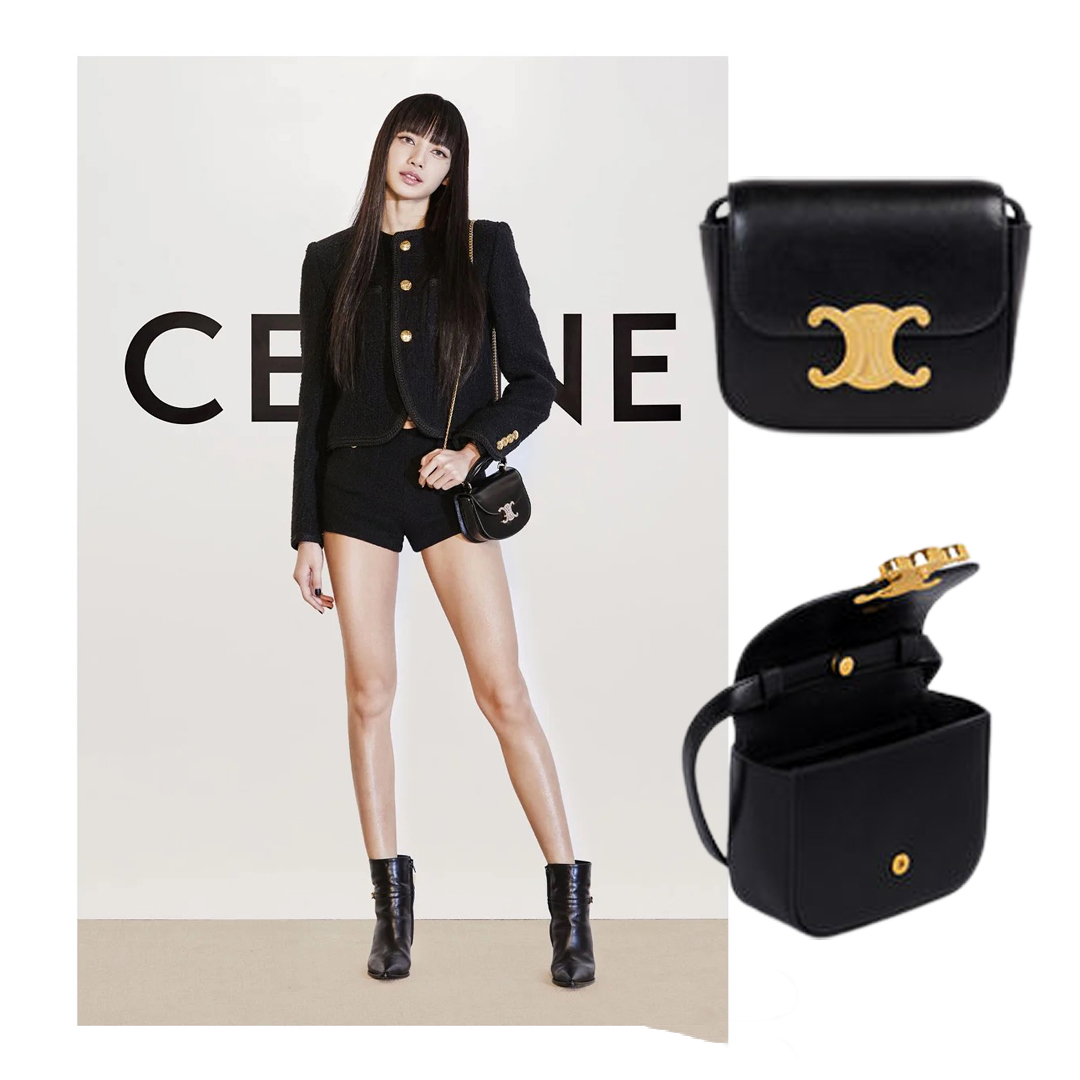 人気商品 LISA 共同ブランド CELINE Mini Triumph