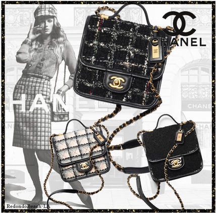 【CHANEL】《3色☆冬定番ツイードデザイン》シャネル ショルダーバッグ