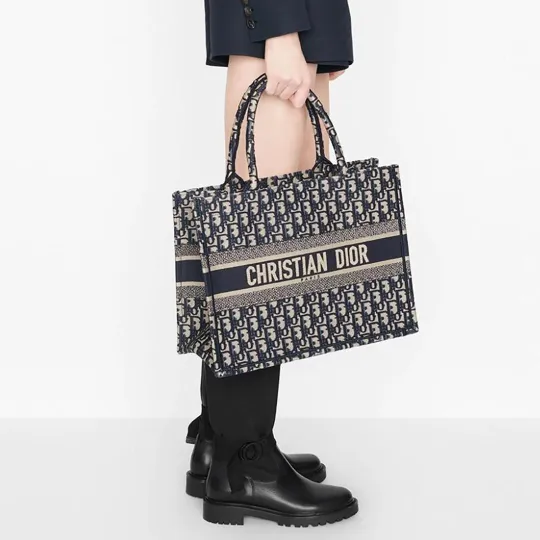 【DIOR】BOOK TOTE BAG 新木優子同項 セレブ芸能人御用達・国内発 Diorキャンバスブックトートバッグ