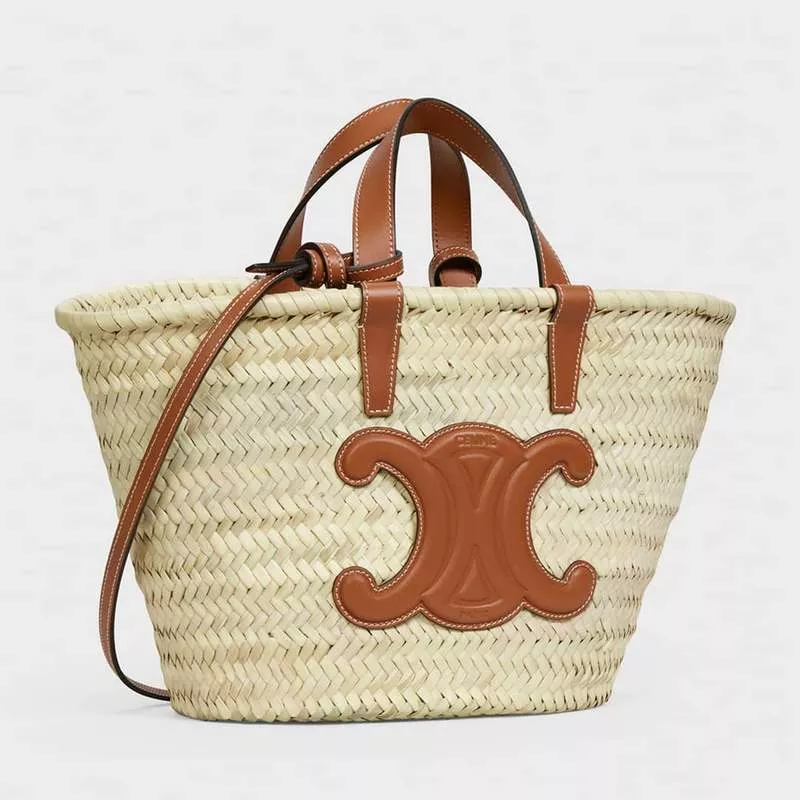【CELINE】ラフィアバスケット ティーン トリオンフ パニエ