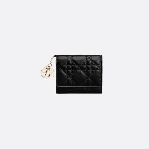 DIOR】 ミニ財布 カナージュ ラムスキン【財布】