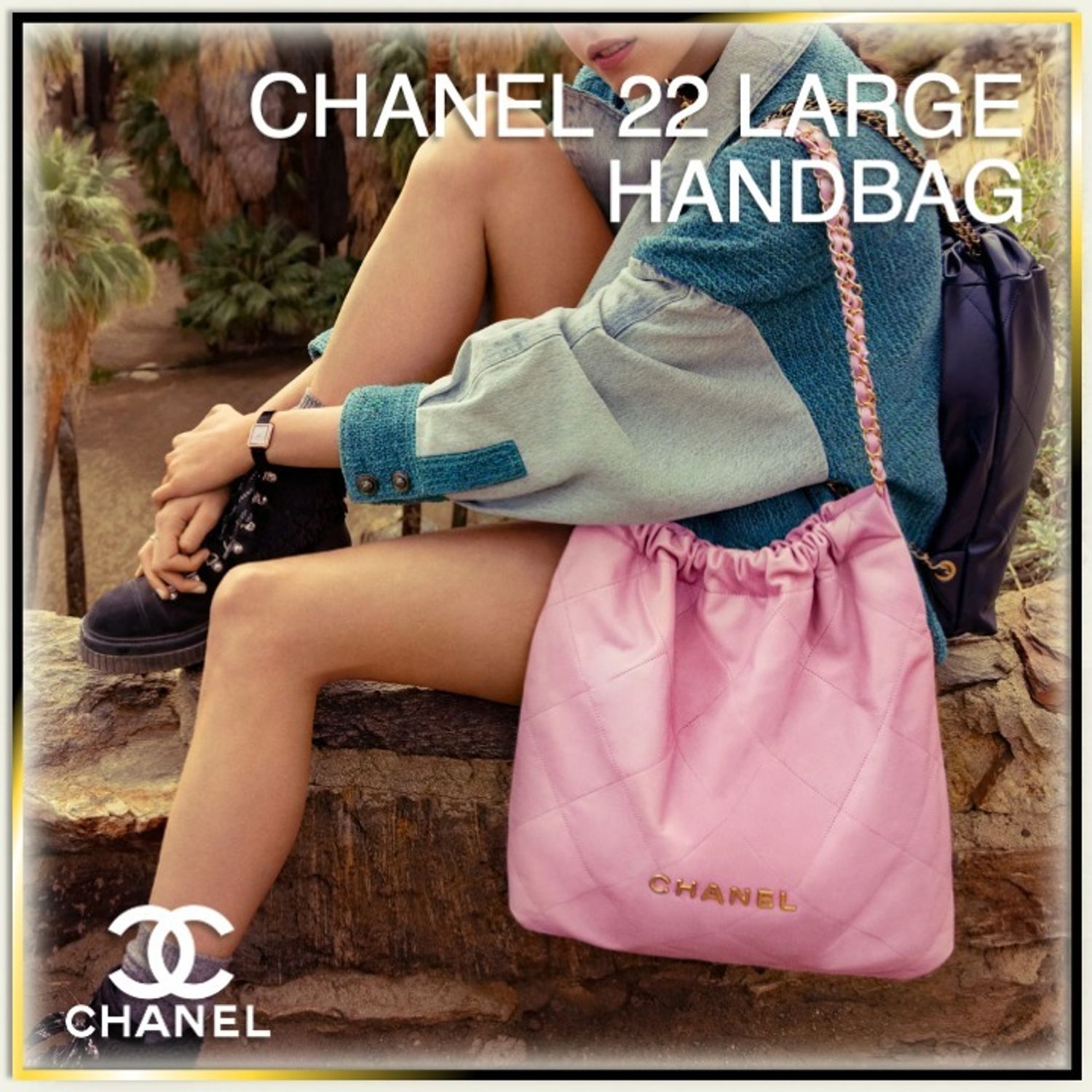 通勤からお出かけまで♪【CHANEL】Chanel 22 Large Handbag (CHANEL/ハンドバッグ) AS3262 B08037  94305 AS3262 B08038 94305 AS3262 B08037 10601【BUYMA】