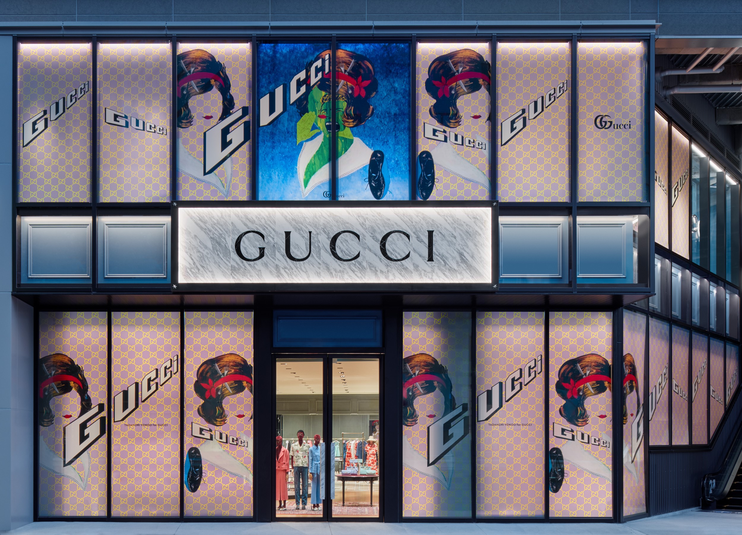 GUCCI（グッチ）」が渋谷・ミヤシタパークに新店舗をオープン！ 日本を代表する2人のアーティスト、横尾忠則と大友昇平が、グッチのために特別なアートワークを制作  | / ARTLOGUE