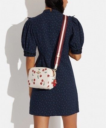 Coach ショルダーバッグ・ポシェット ★キュート!★COACH ジェイミー カメラ バッグ ハートチェリー(7)