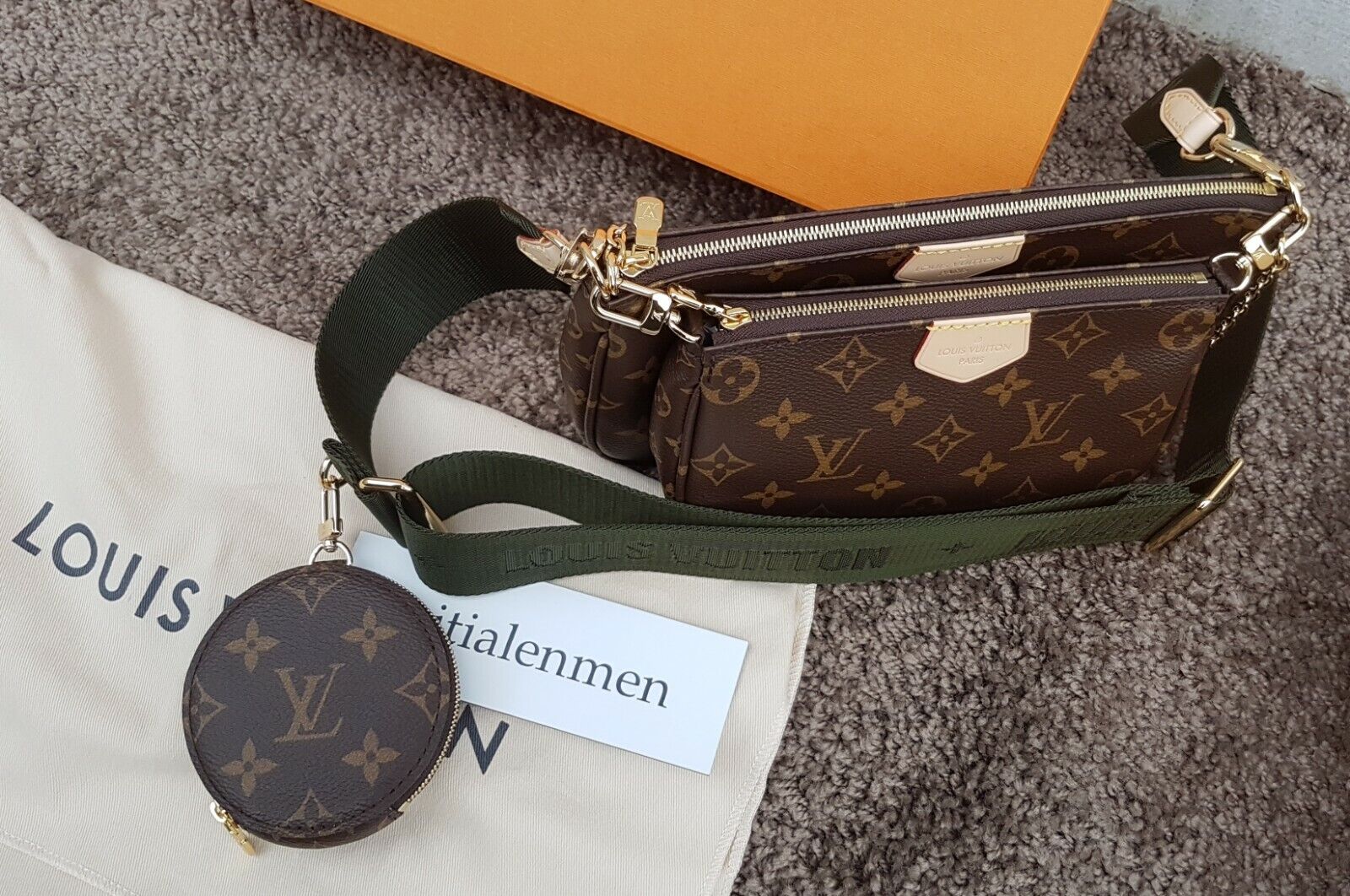 LOUIS VUITTON Multi Pochette M44813 MONOGRAM 100% auth. NEW IN BOX Khaki |  eBay