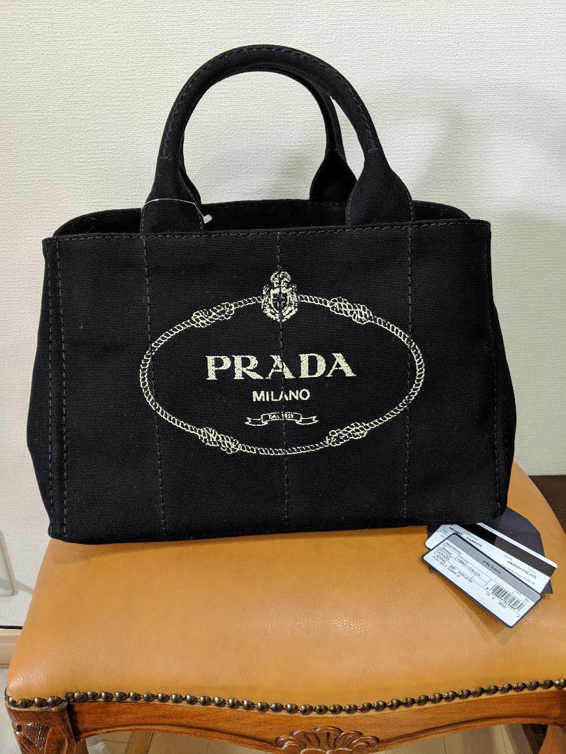 35％割引ブラック系正規品 PRADA 新品未使用 カナパ ファブリックハンドバック トートバッグ バッグブラック系-WWW.MULTIADDA.COM