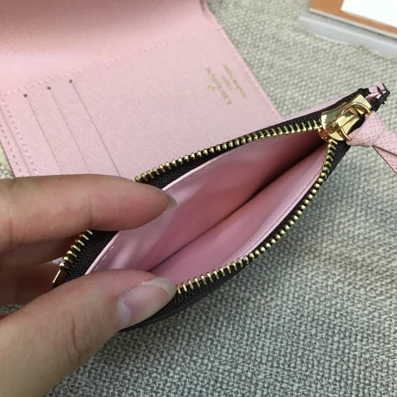 LV/路易威登高仿女士短款钱包豆豆钱包粉豆 粉色M62360-第11张图片
