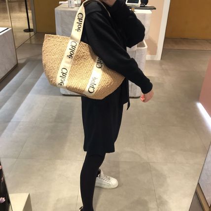 Chloe かごバッグ 新作★chloe★「WOODY」ラージカゴバッグ(5)