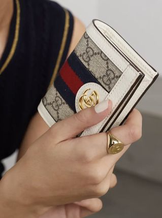 GUCCI 折りたたみ財布 ★GUCCI★Ophidia coated-canvas wallet(2)