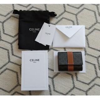 celine - スモール トリフォールドウォレット / トリオンフキャンバス&ラムスキンの通販 by mina.|セリーヌならラクマ