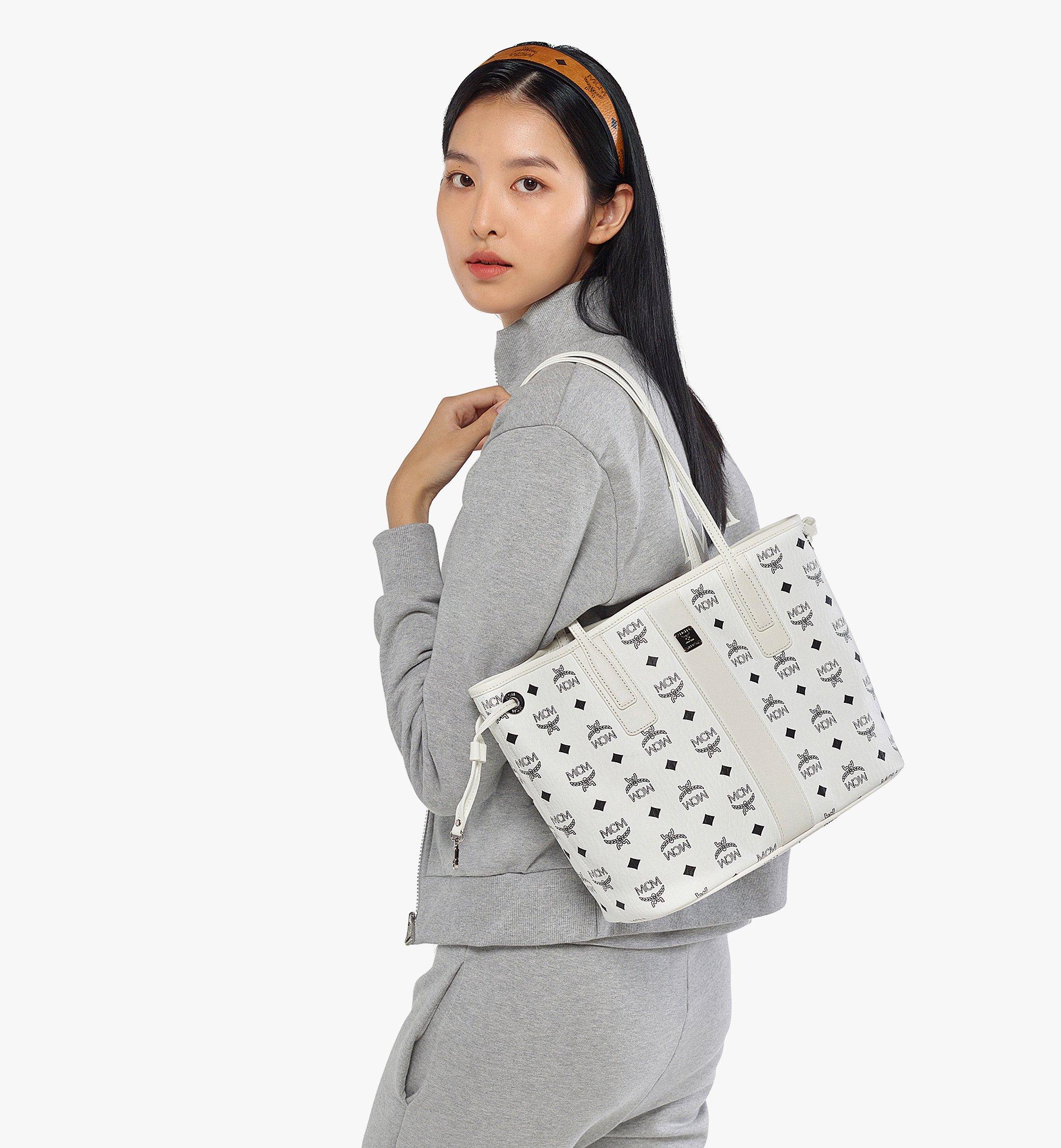 MCM Liz 雙面 Visetos 購物袋 White MWPDSLR02WT001 更多視圖 5