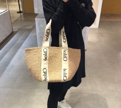 Chloe かごバッグ 新作★chloe★「WOODY」ラージカゴバッグ