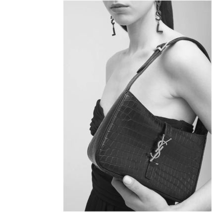 Saint Laurent ハンドバッグ SAINT LAURENT◆ル・サンカセット◆クロコダイル レザーバッグ(10)