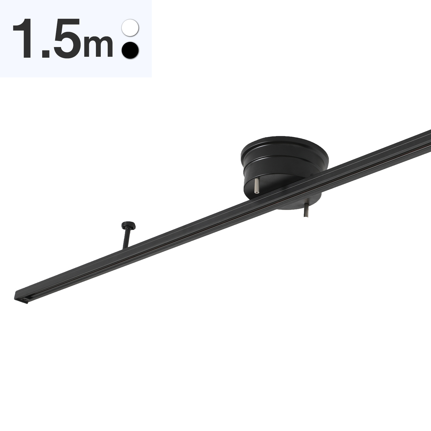 共同照明LED専門店-【GT-DJ-1.5GD】ダクトレール 1.5m ライティングレール 配線ダクトレール レールライト スポットライト 簡易取付式 シンプル引掛けシーリング