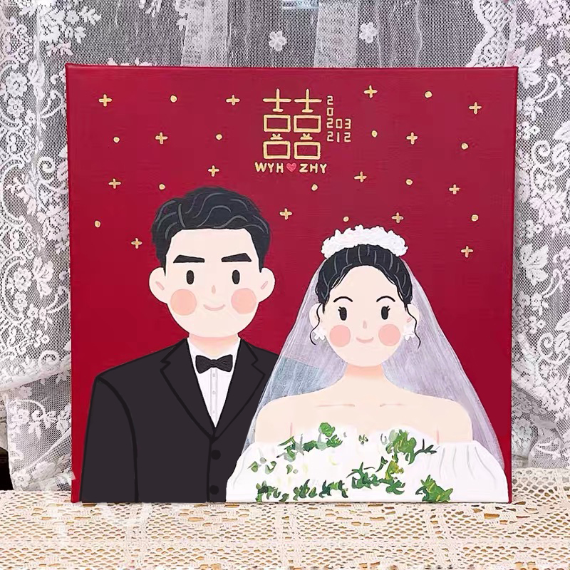 ⭐⭐⭐手繪裝飾畫——發圖訂製，情侶親友禮物最佳選擇