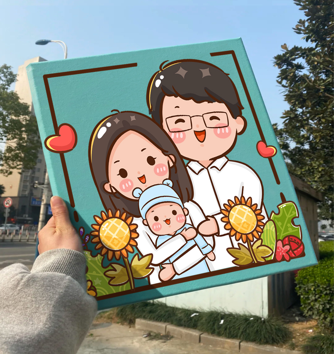 ⭐⭐⭐手繪裝飾畫——發圖訂製，情侶親友禮物最佳選擇