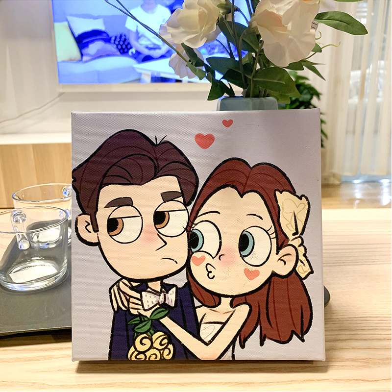 ⭐⭐⭐手繪裝飾畫——發圖訂製，情侶親友禮物最佳選擇